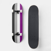 Skateboard SlipperyJoe's asexual pride flag emphasizing inclu (Recto)
