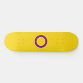 Skateboard SlipperyJoe's Intersex orgueil drapeau jaune fond (Horz)