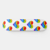 Skateboard SlipperyJoe's orgueillement coeur courbes forme 3D (Horz)