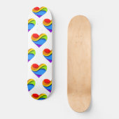 Skateboard SlipperyJoe's orgueillement coeur courbes forme 3D (Recto)