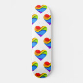 Skateboard SlipperyJoe's orgueillement coeur courbes forme 3D (Recto)