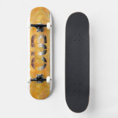 Skateboard SlipperyJoe's petit ours mot orange-brun pro (Recto)