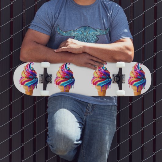 Skateboard SlipperyJoe's vibrante crème glacée cone classique (Extérieur 3)