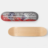 Skateboard Slogan SUPÉRIEUR de victoire du football (Horz)