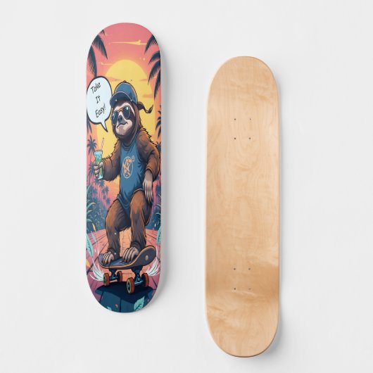 Skateboard Sloth on Wheels Edition 2 (Recto)