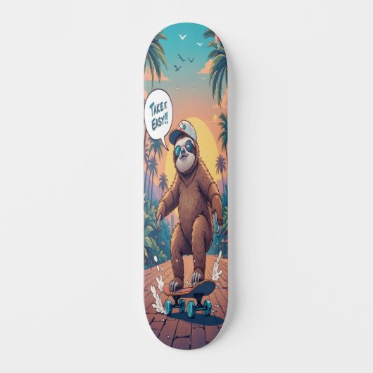 Skateboard Sloth on Wheels Edition 4 (Recto)