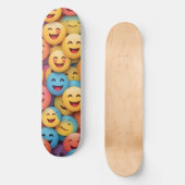 Skateboard Smile coloré Emoji (Recto)
