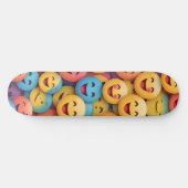 Skateboard Smile coloré Emoji (Horz)