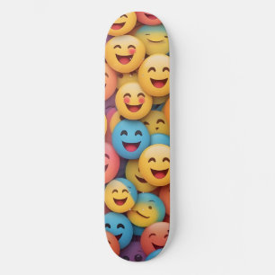 Skateboard Smile coloré Emoji