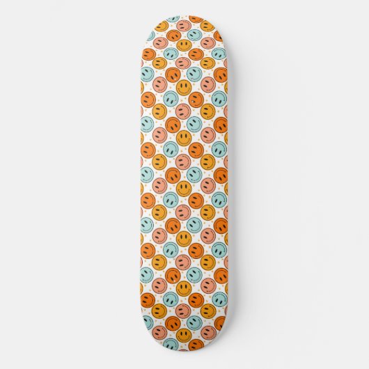Skateboard Smile Emoji Motif (Recto)