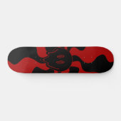 Skateboard Smile Melt Retro Rouge et Noir (Horz)