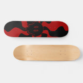 Skateboard Smile Melt Retro Rouge et Noir (Horz)