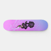 Skateboard Snake&Rose : marbre (Horz)
