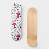 Skateboard Snoopy Black & Magenta Motif (Recto)