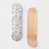 Skateboard Snoopy Joue Au Tennis (Recto)