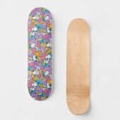 Skateboard Snoopy & Motif de fleurs de bois (Recto)