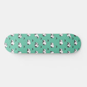 Skateboard Snoopy Moustaches et Motif Turquoise (Horz)