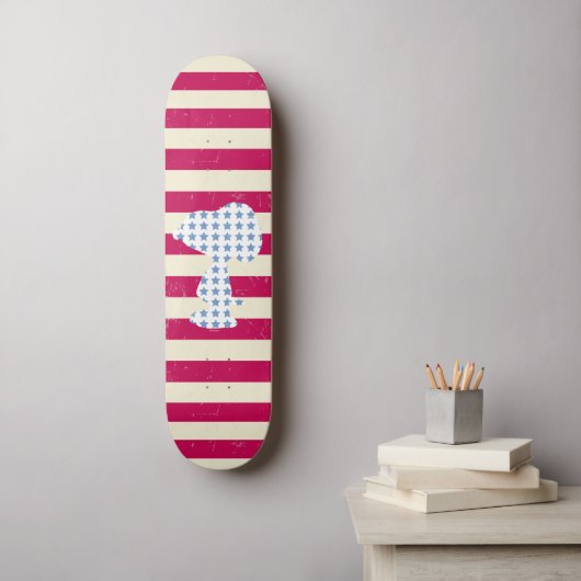 Skateboard Snoopy Vintage Stars & Stripes (Art mural)