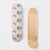 Skateboard Snoopy & Woodstock Rainbow Heart Motif (Recto)