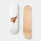 Skateboard snowboard à l'aquarelle (Recto)