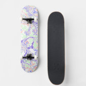 Skateboard Soft Pastel Funky Boho Retro Marbre Abstrait (Devant)