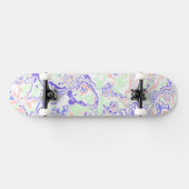 Skateboard Soft Pastel Funky Boho Retro Marbre Abstrait (Horz)