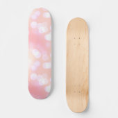 Skateboard Soft rose esthétique Motif Bokeh (Recto)