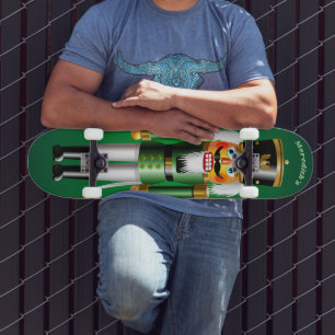 Skateboard Soldat Jouet de Noël Vert Nutcraker