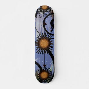 Skateboard Soleil Abstrait