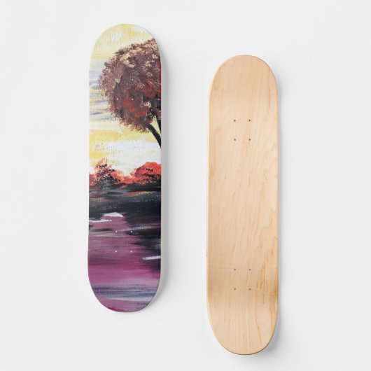 Skateboard Soleil automne (Recto)