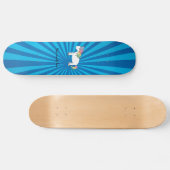 Skateboard Soleil bleu Unicorne (Horz)