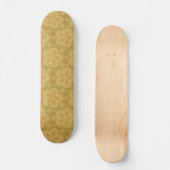 Skateboard Soleil jaune or brillant motif (Recto)