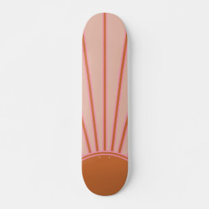 Skateboard Soleil lever Terracotta Terre Tons Soleil