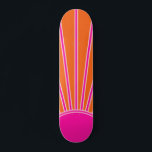 Skateboard Soleil Sunrise Orange Et Rose Chaud Preppy Sunshin<br><div class="desc">Impression solaire - rose et orange chauds - Soleil,  Abstrait moderne Lever géométrique.</div>