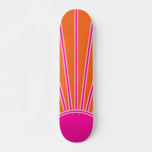 Skateboard Soleil Sunrise Orange Et Rose Chaud Preppy Sunshin