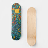 Skateboard Soleil tournant (Recto)