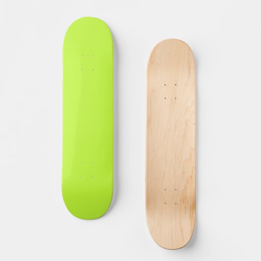 Skateboard Solid bright light green (Recto)