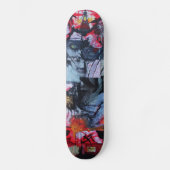 Skateboard Solitude Stands Goth Love Mélange Média Art unique (Recto)