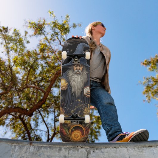 Skateboard Sorcier gothique magique (Extérieur 1)