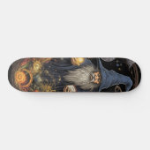 Skateboard Sorcier gothique magique (Horz)