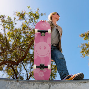 Skateboard Sourire - rose