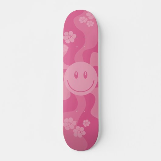 Skateboard Sourire - rose (Devant)