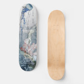 Skateboard Sous la mer Créatures aquarelle scène (Recto)