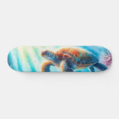 Skateboard Sous la tortue de mer (Horz)