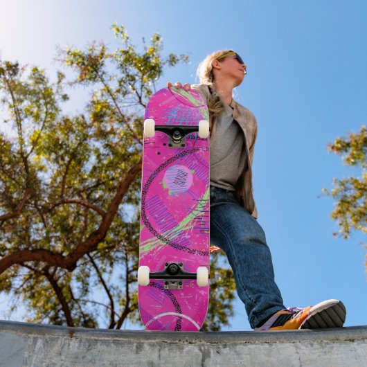 Skateboard Souvenirs d'enfance Art abstrait (Extérieur 1)