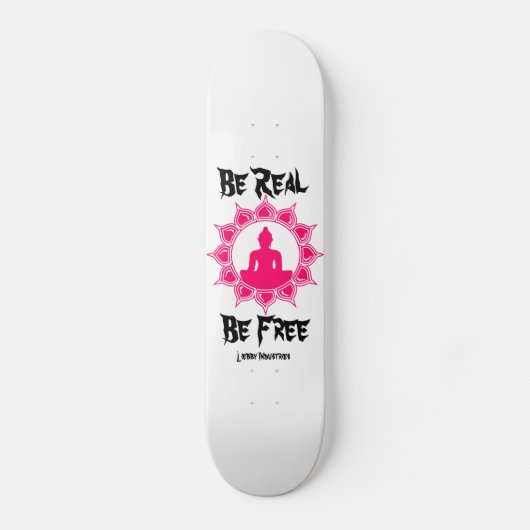 Skateboard Soyez vrai soit planche à roulettes libre de (Recto)
