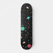 Skateboard Space Rocket Ships et Planètes (Devant)