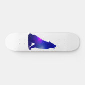 Skateboard Space Wolf howling (Horz)