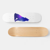 Skateboard Space Wolf howling (Horz)