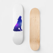 Skateboard Space Wolf howling (Recto)